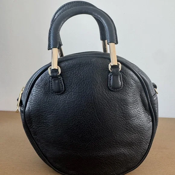 Talbots Black Mini Handle Bag with Gold Accents - Picture 2 of 9